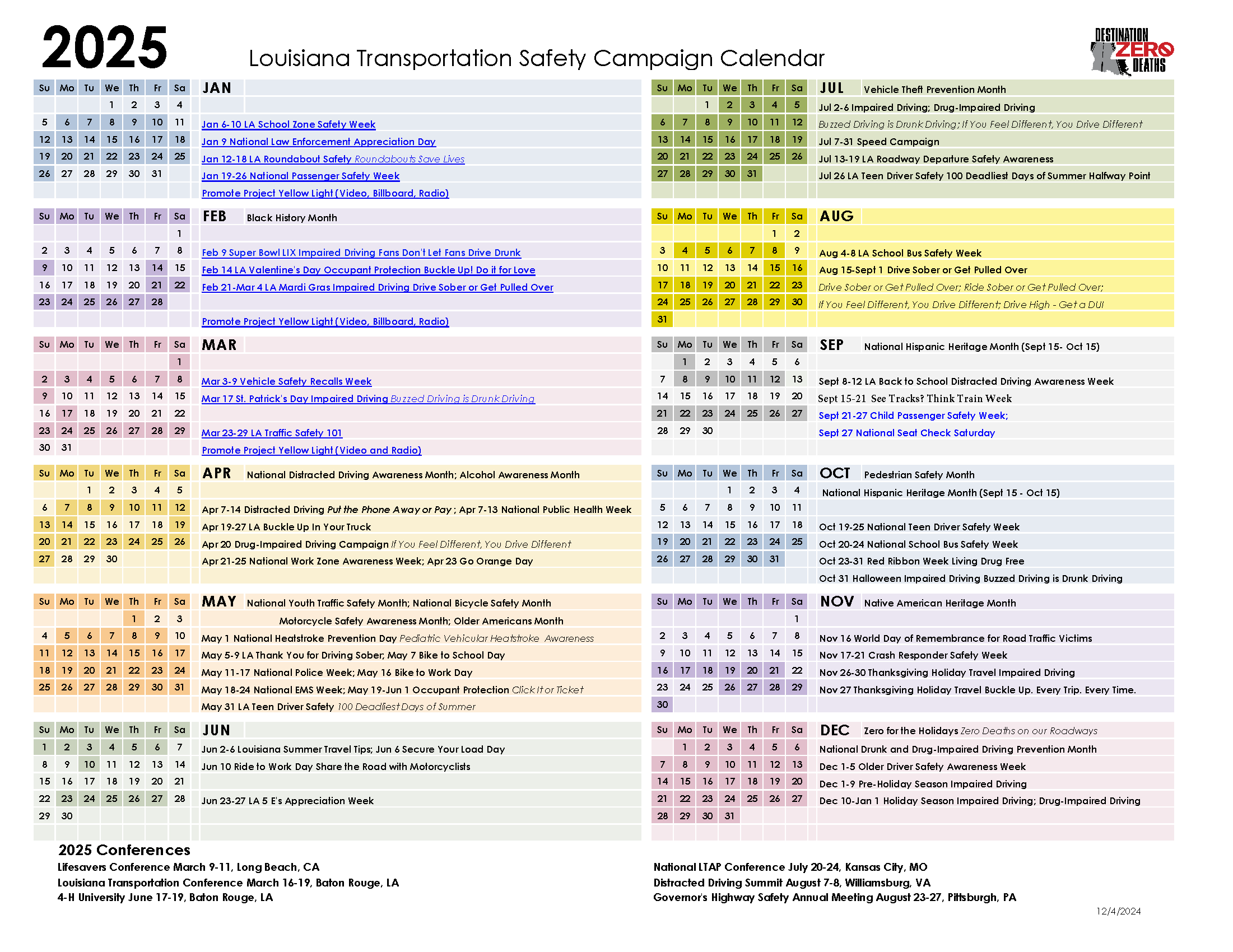 campaign calendar