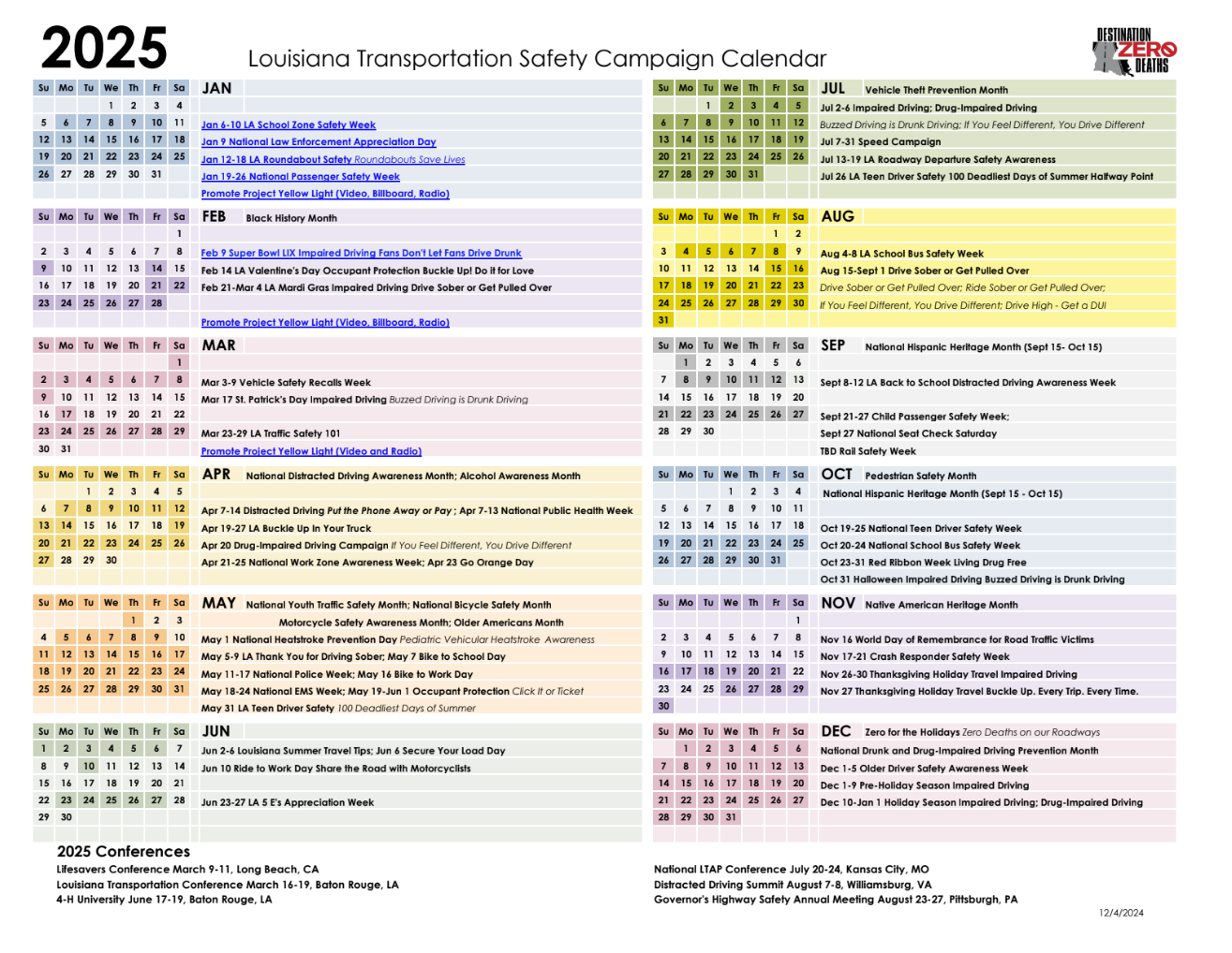 campaign calendar